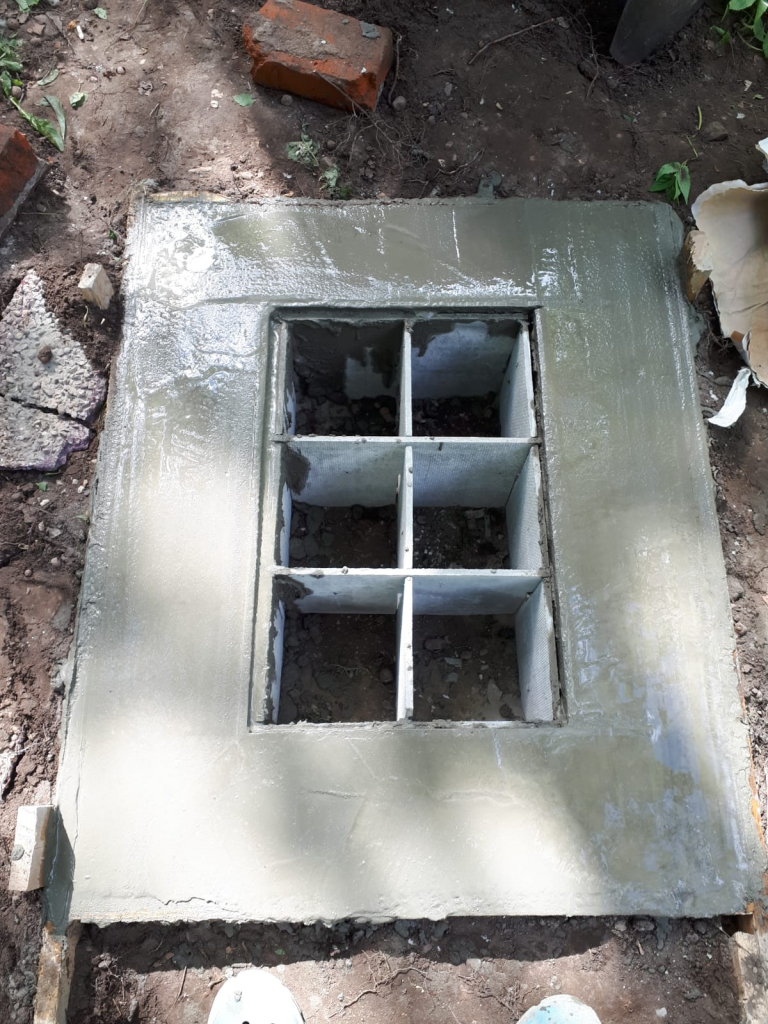 Заливка под саркофаг на 9 урн