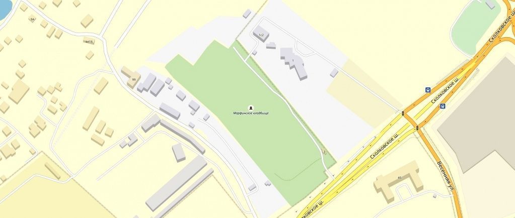 Схема Марфинского кладбища фото