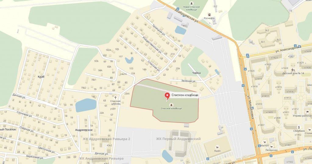 Схема Спасского кладбища фото