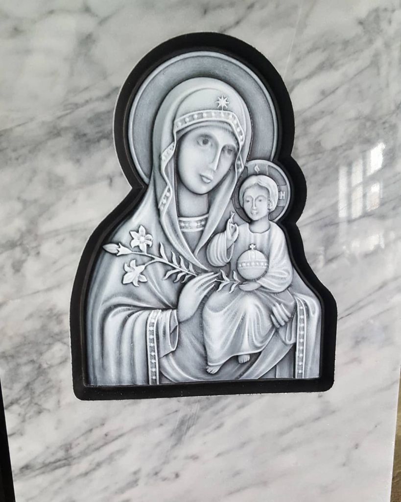 Икона с покраской акрилом