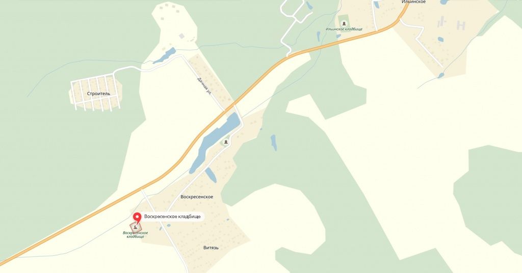 Схема Воскресенского кладбища фото