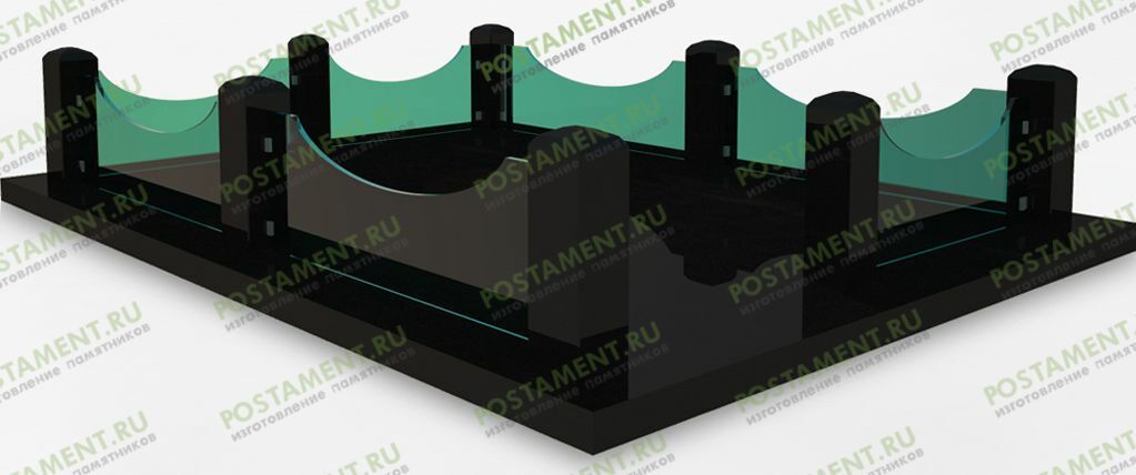 Прозрачное стекло для ограды