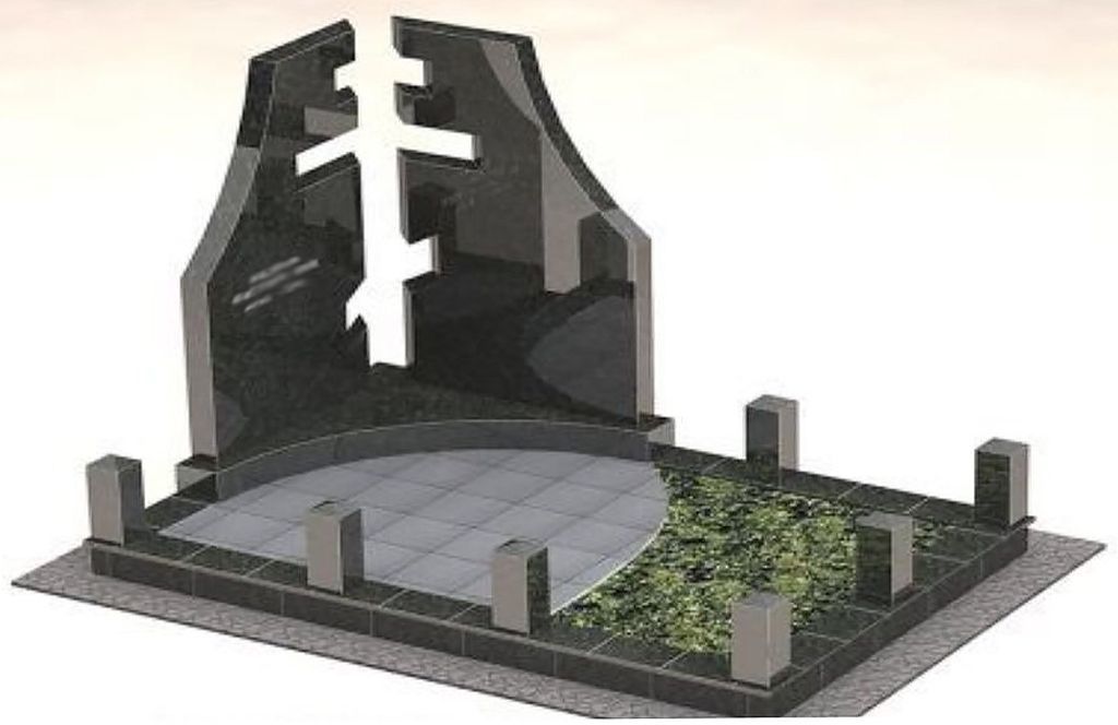 Памятник "Воздушный крест" из двух стел