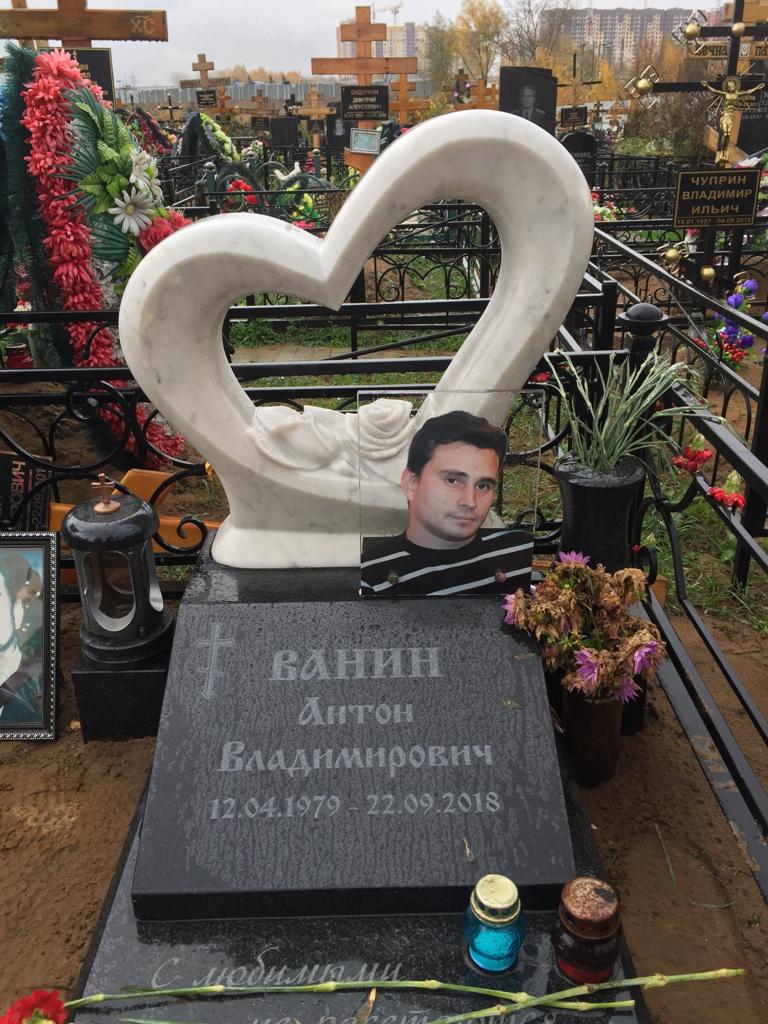 Прямоугольное стекло на памятник