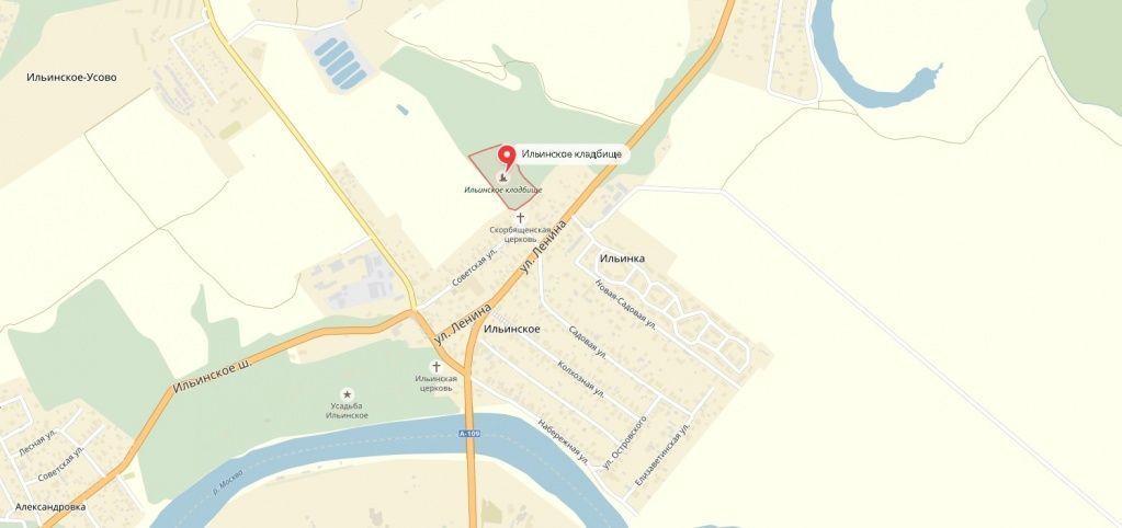 Схема Ильинского кладбища фото