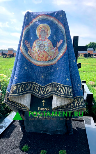 Плащаница из мозаики на памятник