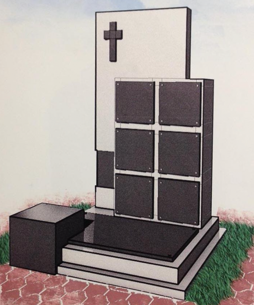 Колумбарий семейный из гранита