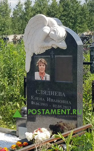 Женский памятник с ангелом