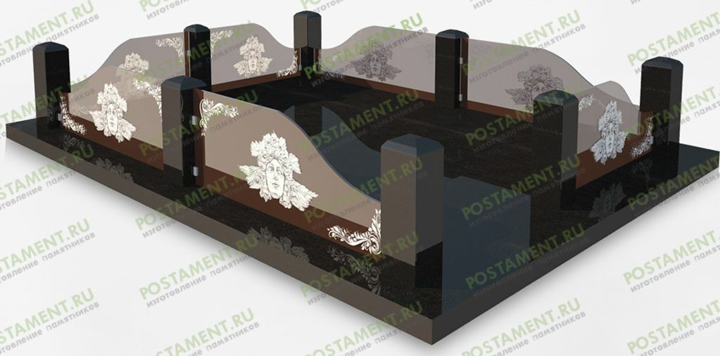 Тонированные стекла для оформления могилы