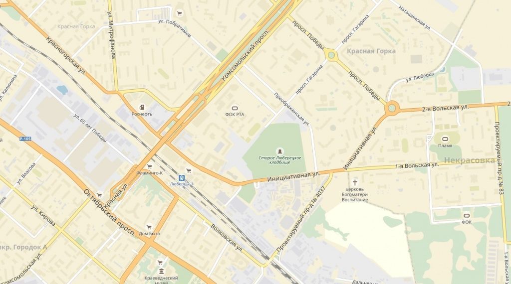 Схема Старо-Люберецкого кладбища фото