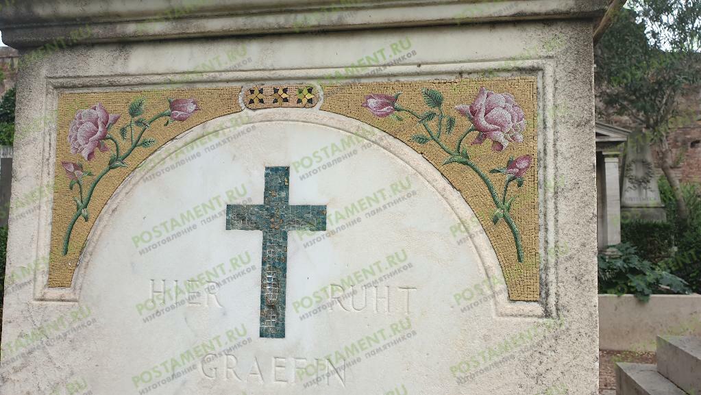 Розы мозаикой