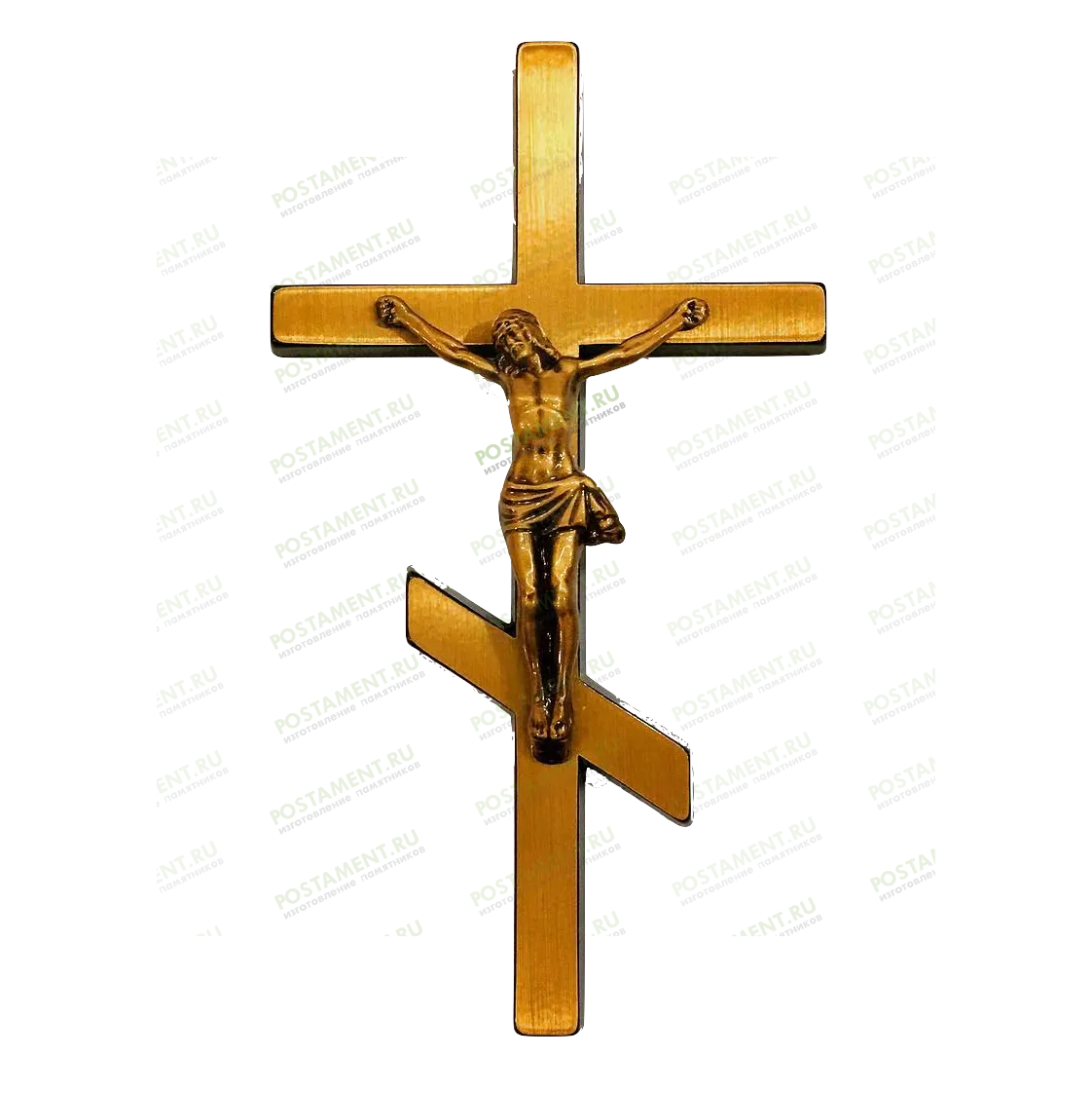 Крест из бронзы православный с распятием