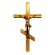 Крест из бронзы православный с распятием 82064
