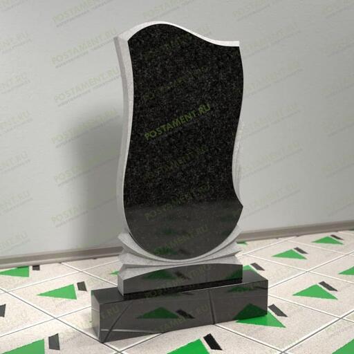 Резной памятник с перьями на могилу 11338