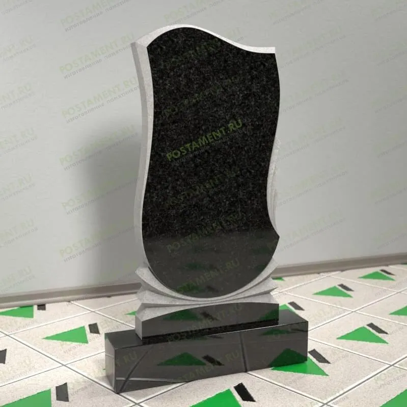 Резной памятник с перьями на могилу 11338