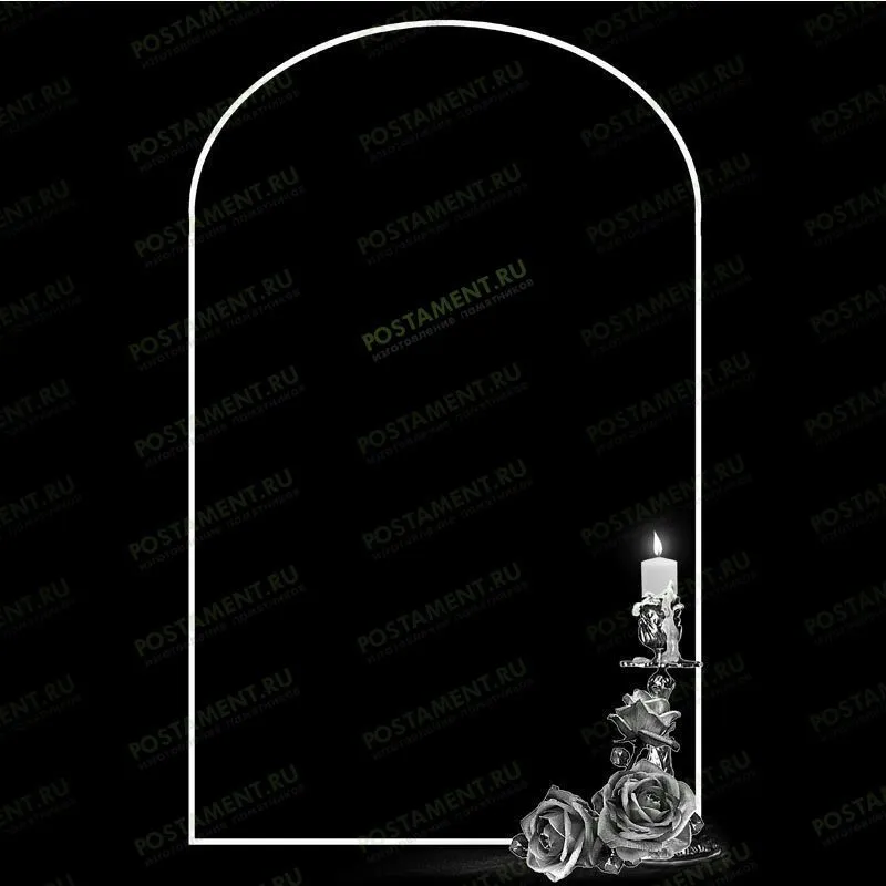 Рамка на памятник гравировка 91260