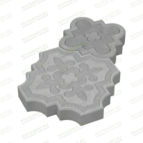 Плитка тротуарная 60006, название Клевер краковский серая, размер 29,8×29,8×4,5 