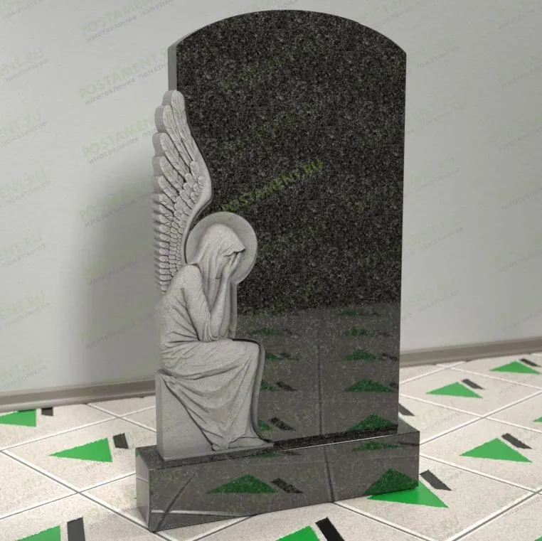 Памятник с ангелом резным