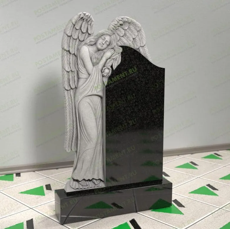 Памятник скорбящий ангел на могилу 14336