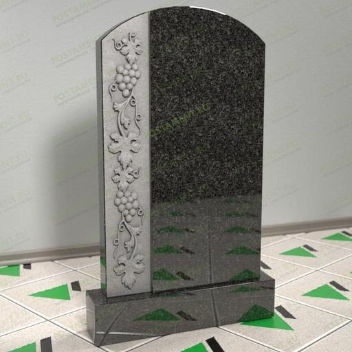 Памятник с виноградной ветвью на могилу