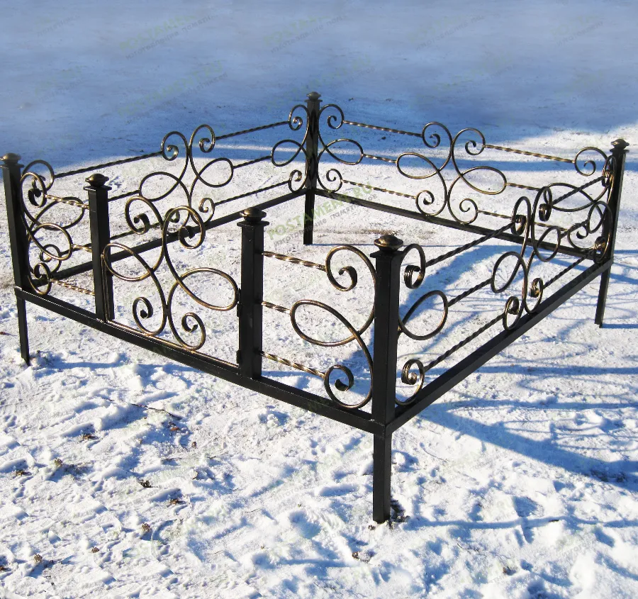 Кованая ограда на могилу 34027