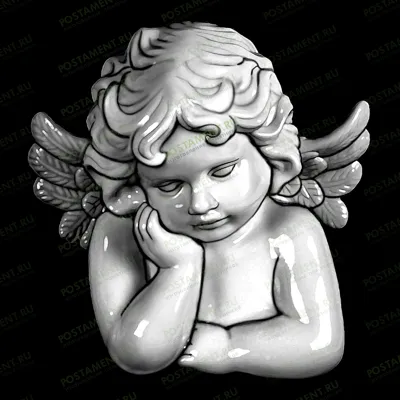 Маленький ангелок для гравировки на памятник