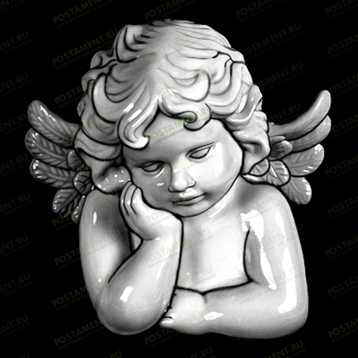 Маленький ангелок для гравировки на памятник