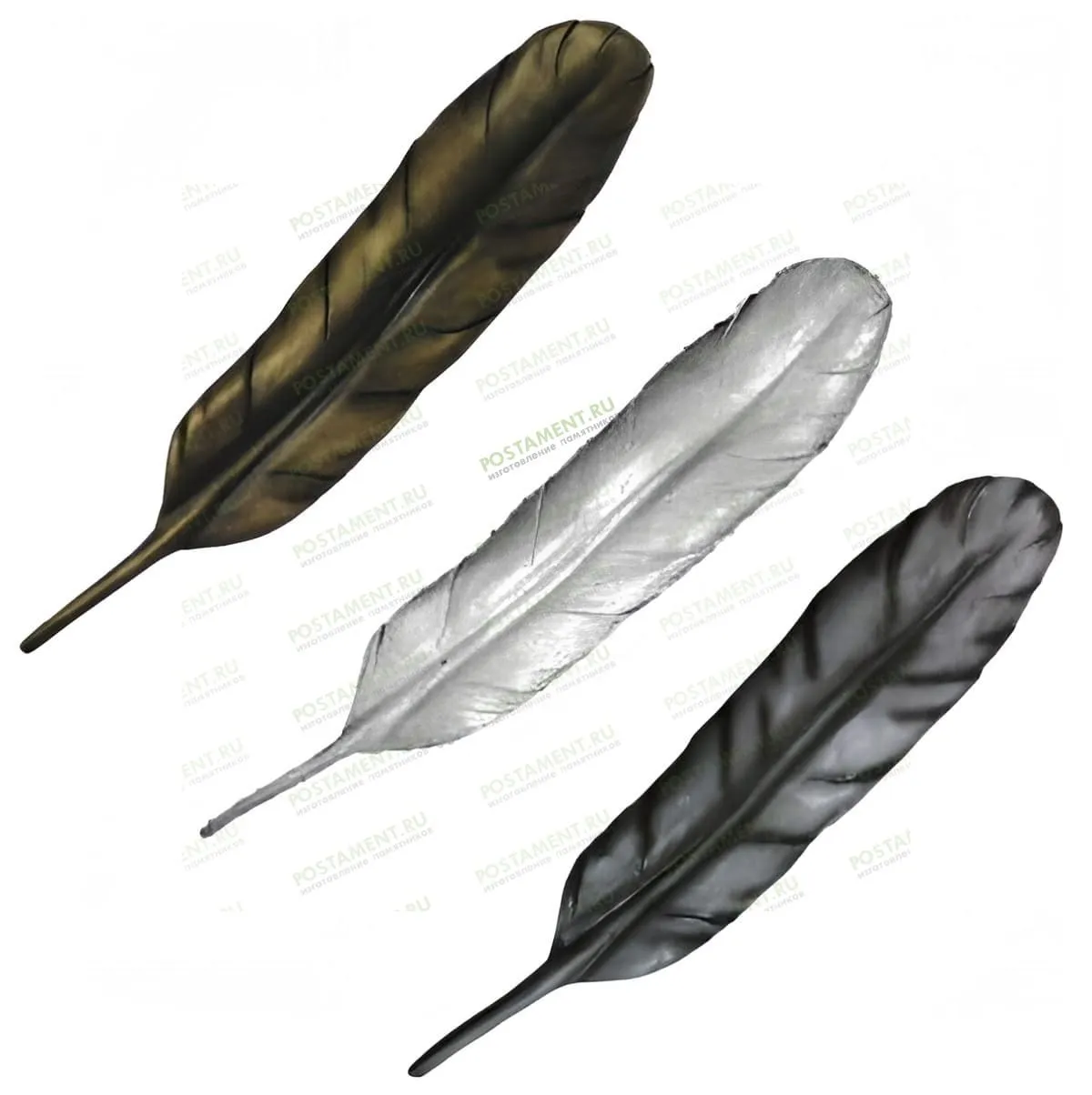 накладка перо на памятник из акрила 82202