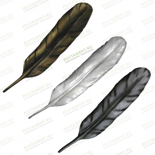 накладка перо на памятник из акрила 82202