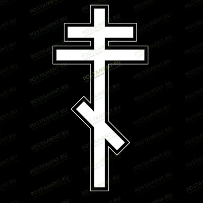 Гравировка креста на памятнике 93003
