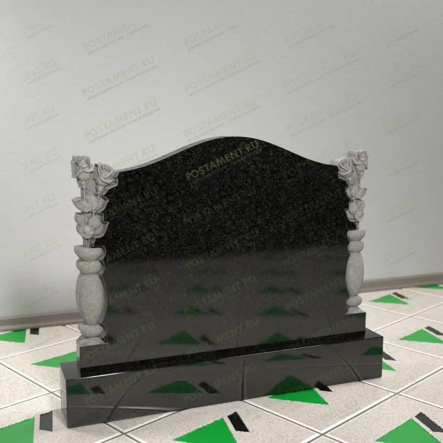 Памятник ваза с розами 17699