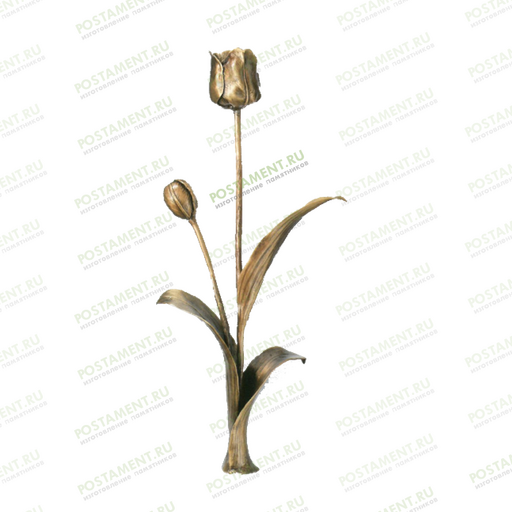 Тюльпан из бронзы на памятник 82024