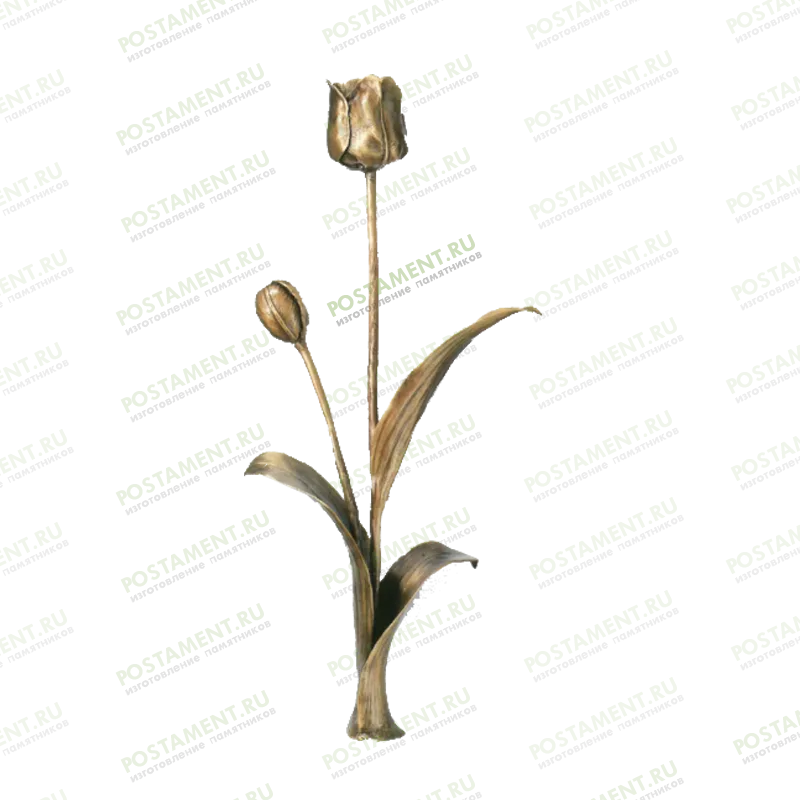 Тюльпан из бронзы на памятник 82024