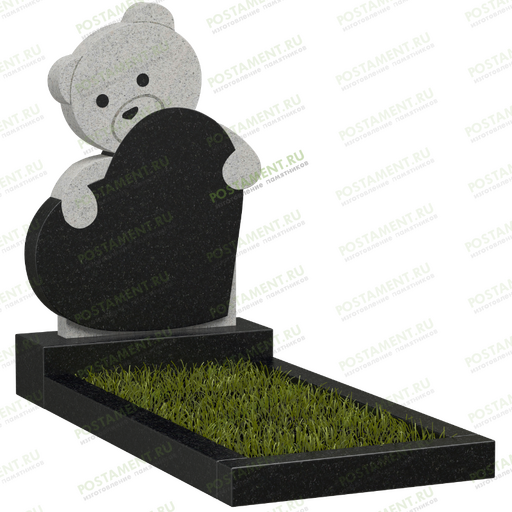 Памятник детский в форме мишки