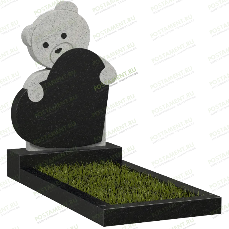 Памятник детский в форме мишки