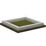 Бетонный цоколь на могилу. Варианты сечений (10х15, 15х20, 15х15, 20х20 и под запрос любые другие размеры)