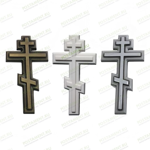 крест на памятник белый акрил 82224