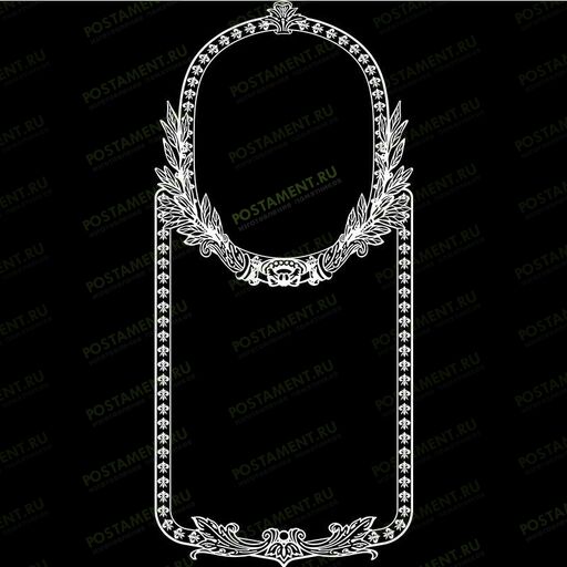 Рамка на памятник гравировка 91235