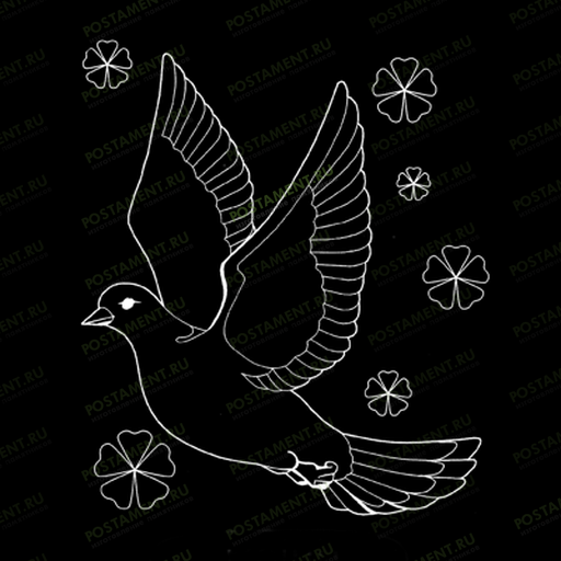 Голубь на памятник рисунок 91124