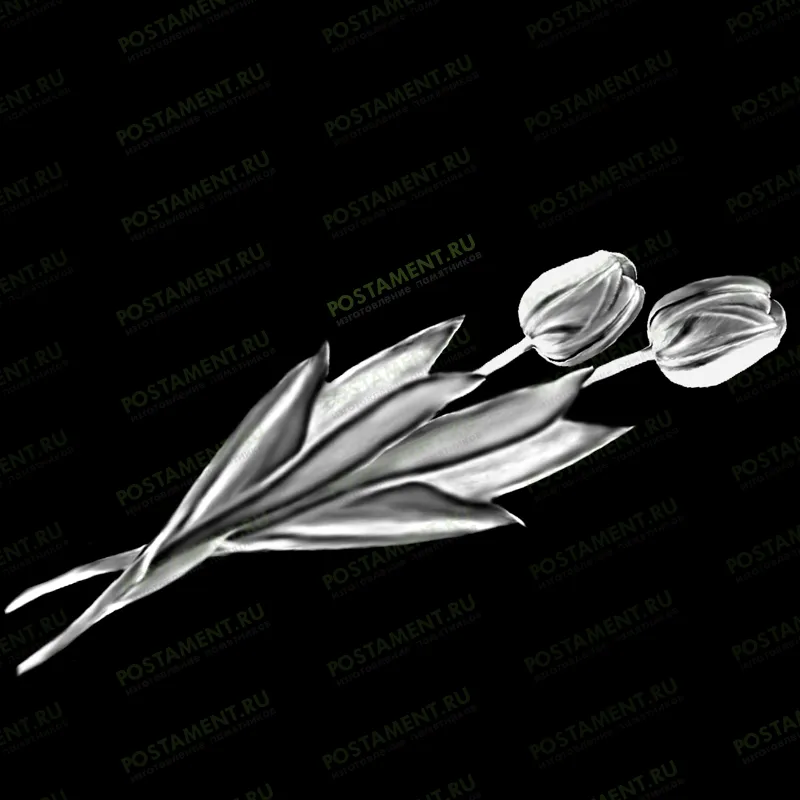 Тюльпаны на гранитный памятник 91028