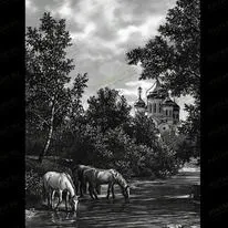 Деревенский пейзаж 99021