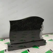 Памятник на могилу с цветами № 17695