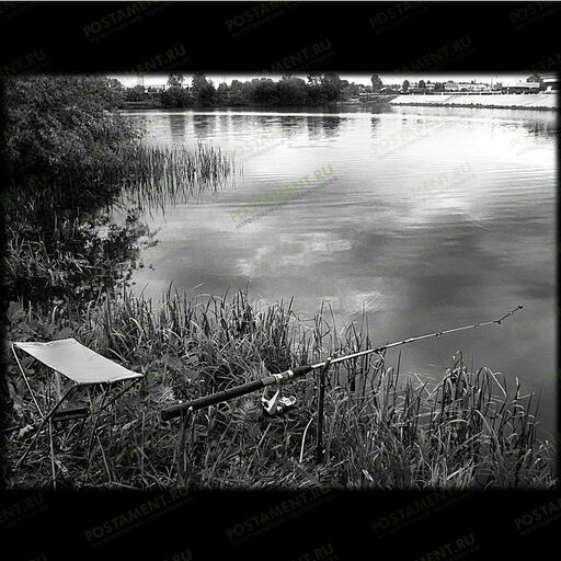 Удочка подойдет на памятник для рыбака