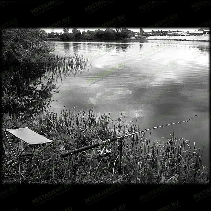 Удочка подойдет на памятник для рыбака