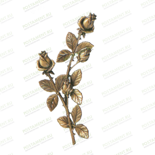 Розочка на памятник из бронзы 82051