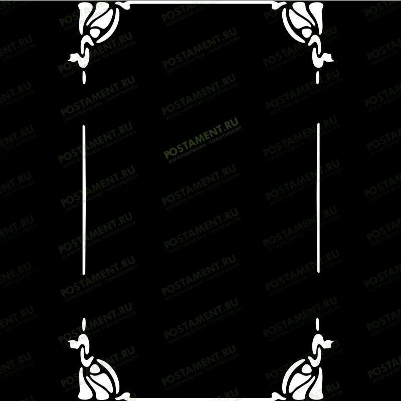 Рамка на памятник гравировка 91227
