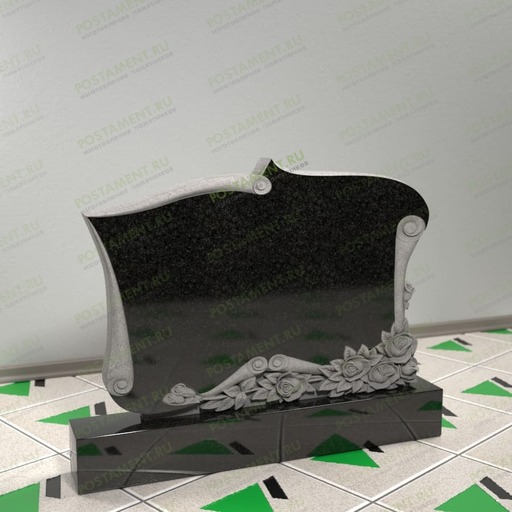 Памятник с розами 17654