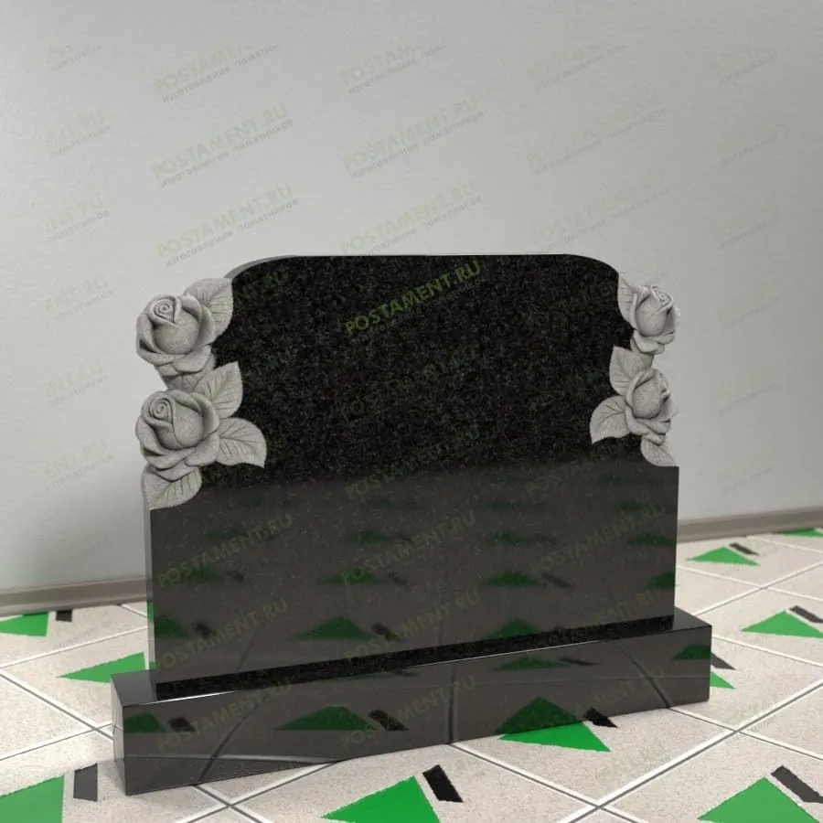 Памятник с розами 17661