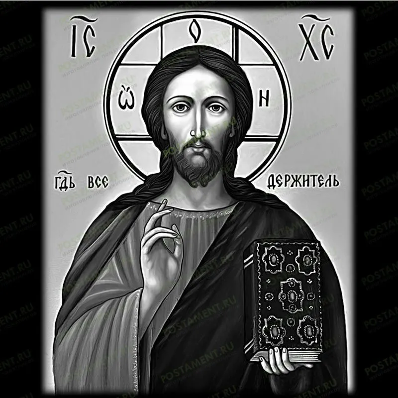 Икона Господь Вседержитель на памятник 98063