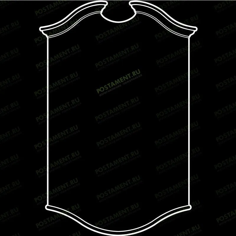 Рамка на памятник гравировка 91214